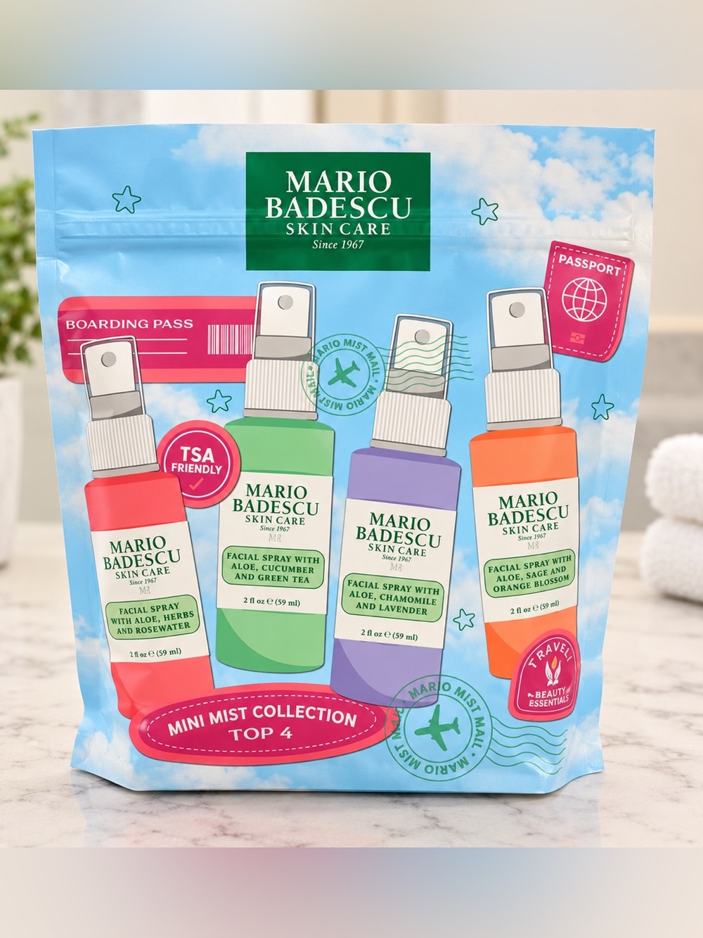 Mario Badescu Mini Mist Collection – Top 4 Travel Size Ready